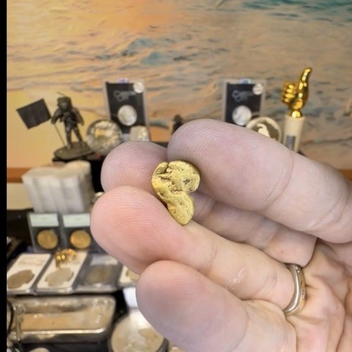 2.09 Gram Caborca Mexico Gold Nugget- AU - XRF TESTED 23k+- “BUTT CHEEKS/ Moon”