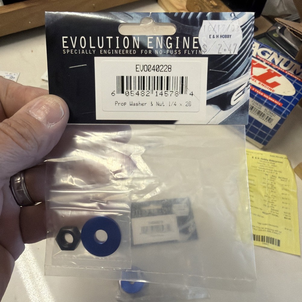 Evolution Engines Prop Washer And Nut 1/4x28