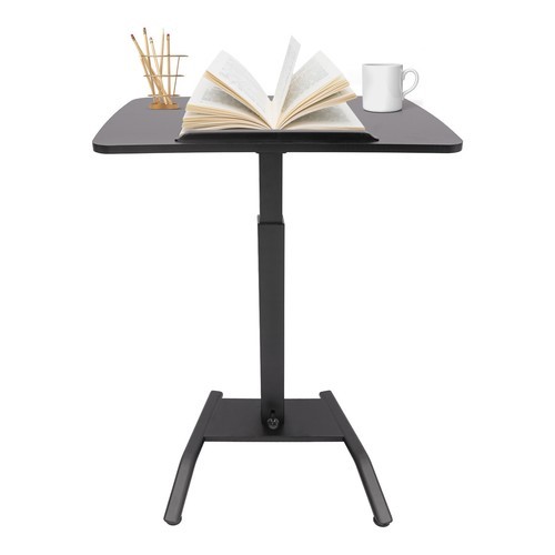 Rolling Desk Laptop Podium Desk Adjustable Standing Lifting Desk Computer Table
