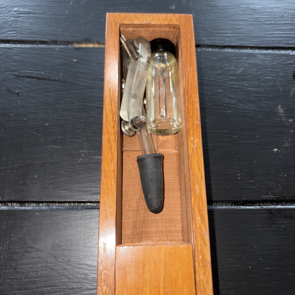 Antique H.J. Nlemert Berlin Compound Microscope Set, Case, Othmer Object & Slide