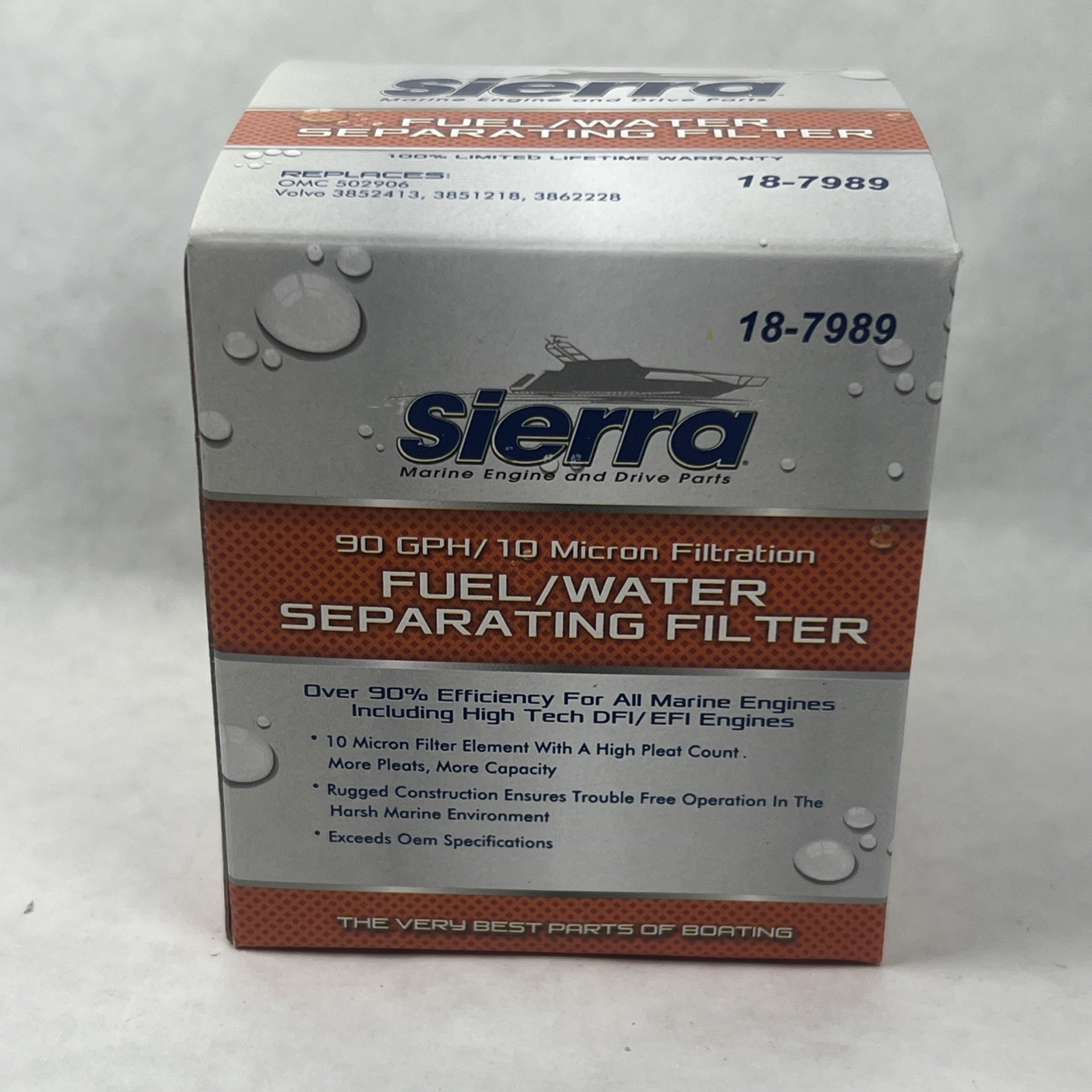 Sierra International 18-7989 Fuel Water Separator Filter. New Sealed.