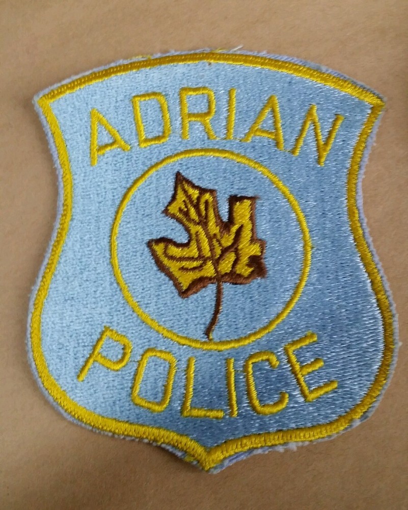 ADRIAN, MICHIGAN POLICE SHOULDER PATCH MI