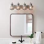 Georgina 4-Light Weathered Iron Vanity Light