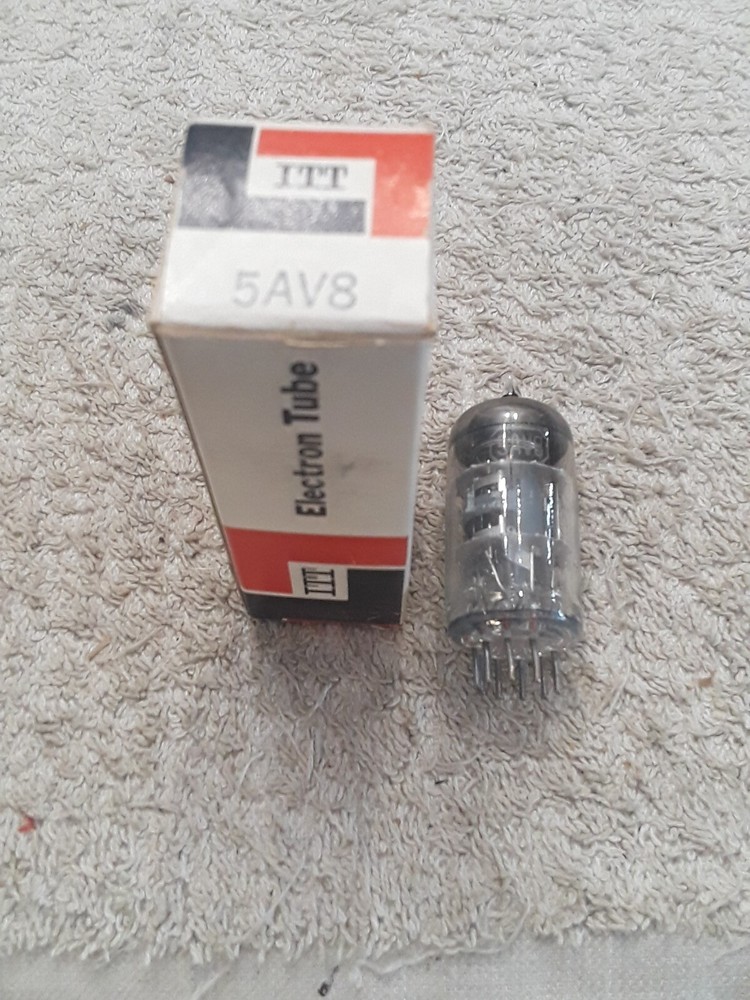 NOS ITT 5AV8 Vacuum tube