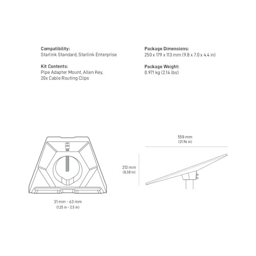 Pipe Adapter - Standard Kit (Latest Generation)