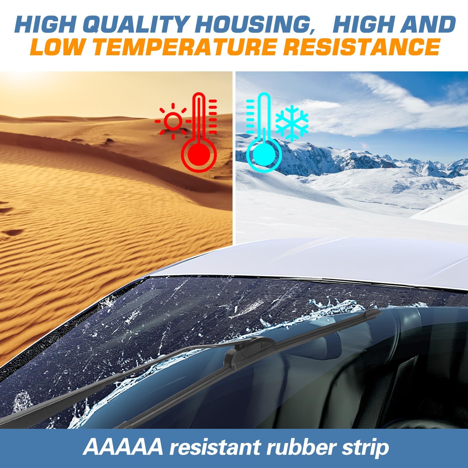 OEM QUALITY 24+18 Premium Original Replacement Windshield Wiper Blades,Quiet ...