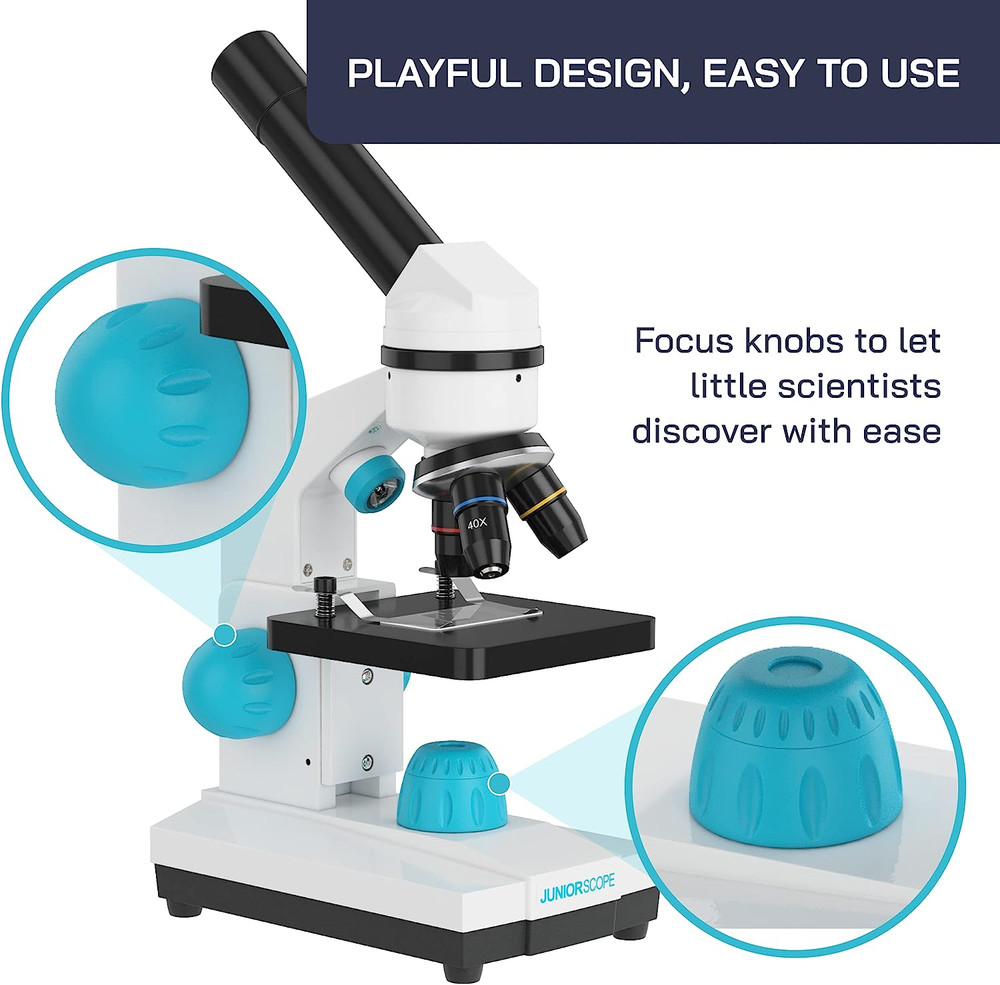 Juniorscope Microscope for Kids – Microscope Kit for Kids 8+ for Science Micr...