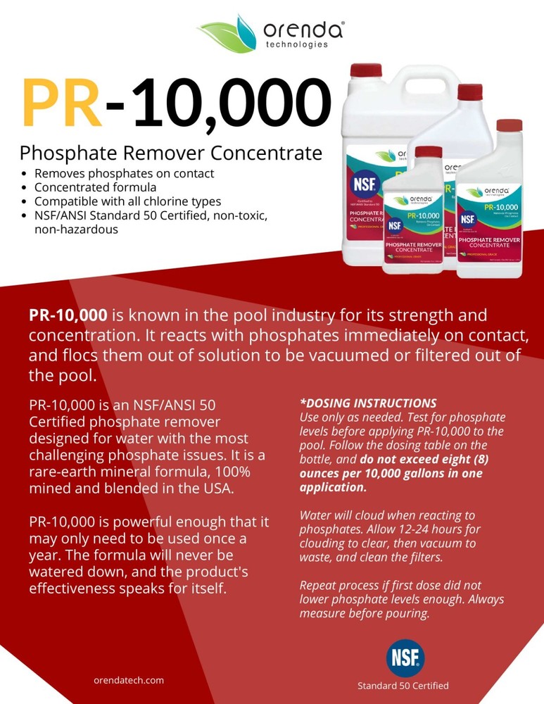 ORENDA PR-10000 Phosphate remover - QUART - 32 oz