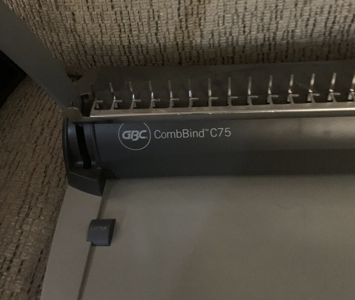 GBC COMBBIND C75 DESKTOP MANUAL BINDING SYSTEM Assembly 7704231