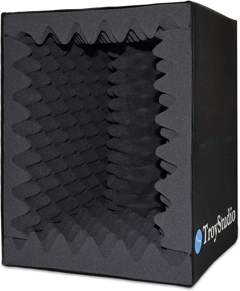 TroyStudio Portable Sound Recording Vocal Booth Box - |Reflection Filter & -