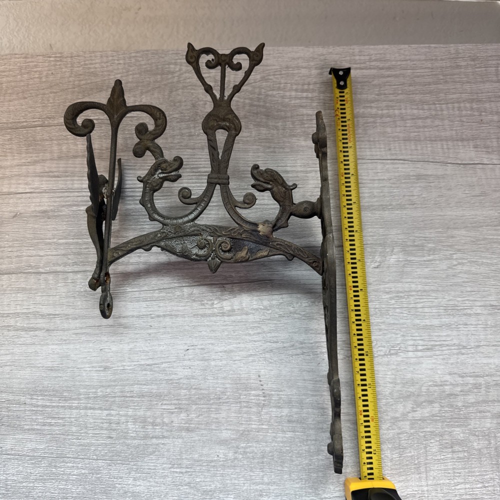 ANTIQUE BRASS BELL LANTERN HOLDER