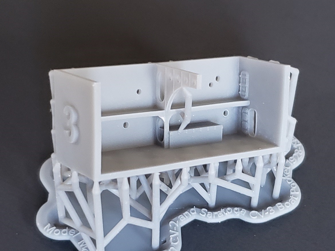 1/350 USS Lexington CV-2 and USS Saratoga CV-3 boat pockets, 1928-1942