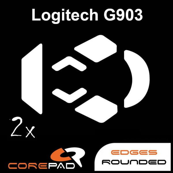 Corepad Skatez Logitech G903 Replacement Mouse Feet Hyperglides PTFE Teflon