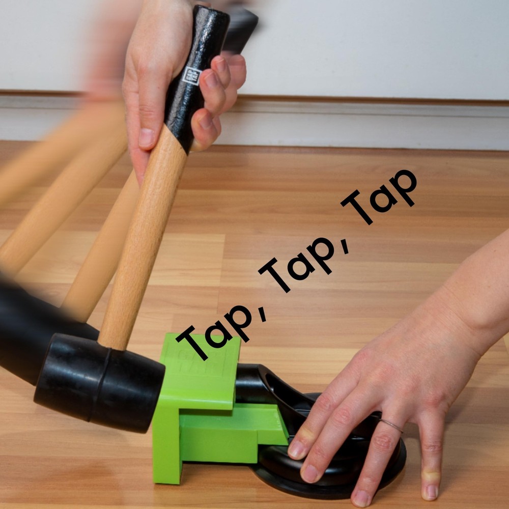 Heavy-Duty Floor Gap Fixing Tool - Enhanced Suction Cup & Non-Scratch Mallet ...