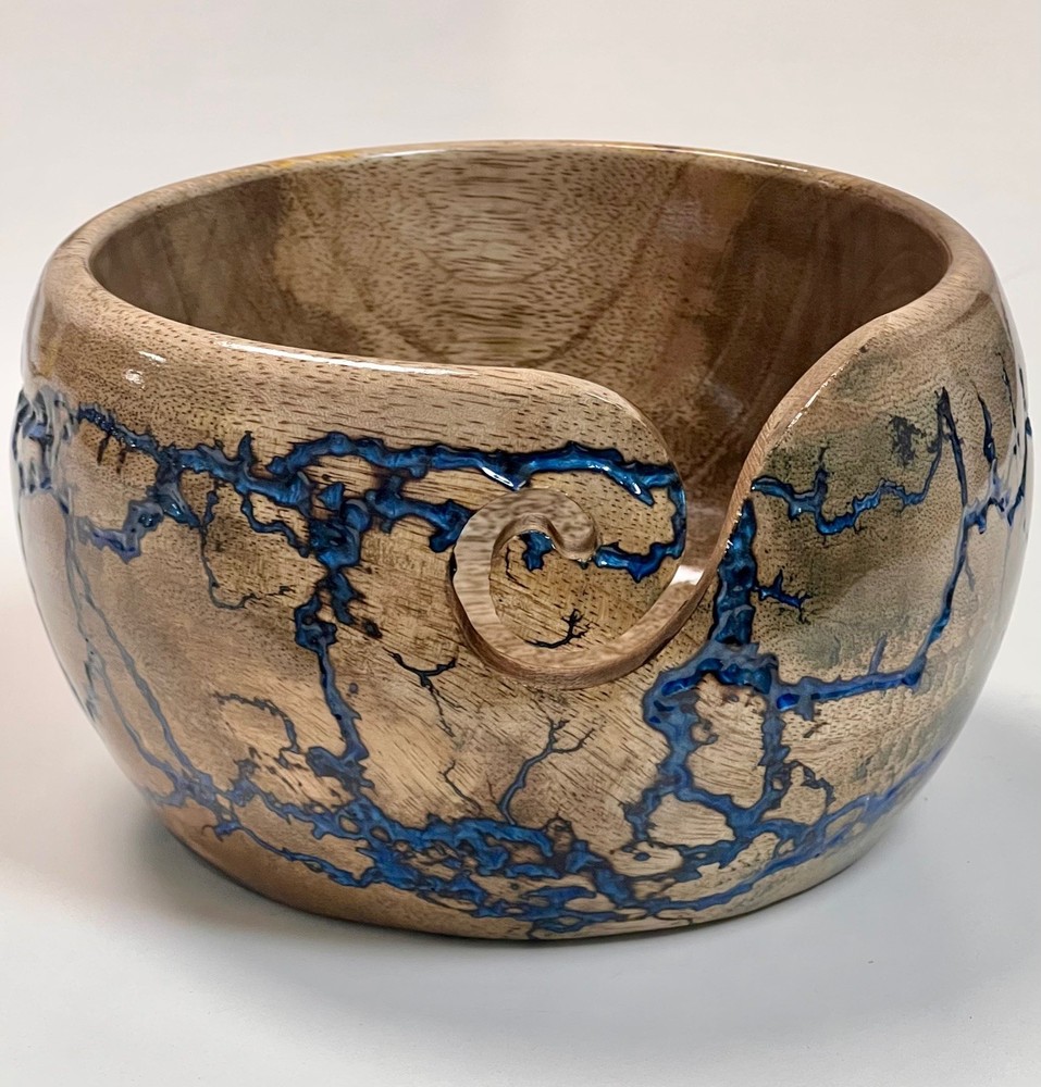 Handmade Rosewood  Yarn Bowl for Knitting & Crochet