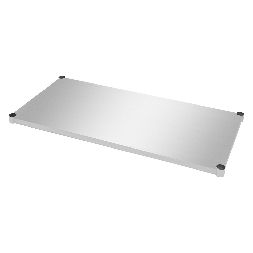 Silver Under Shelf for Work Tables Stainless Steel Adjustable Lower Shelf NEW