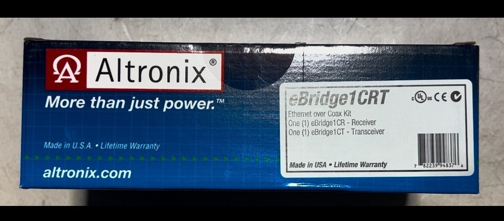 Altronix eBridge1CRT Ethernet over Coax Kit