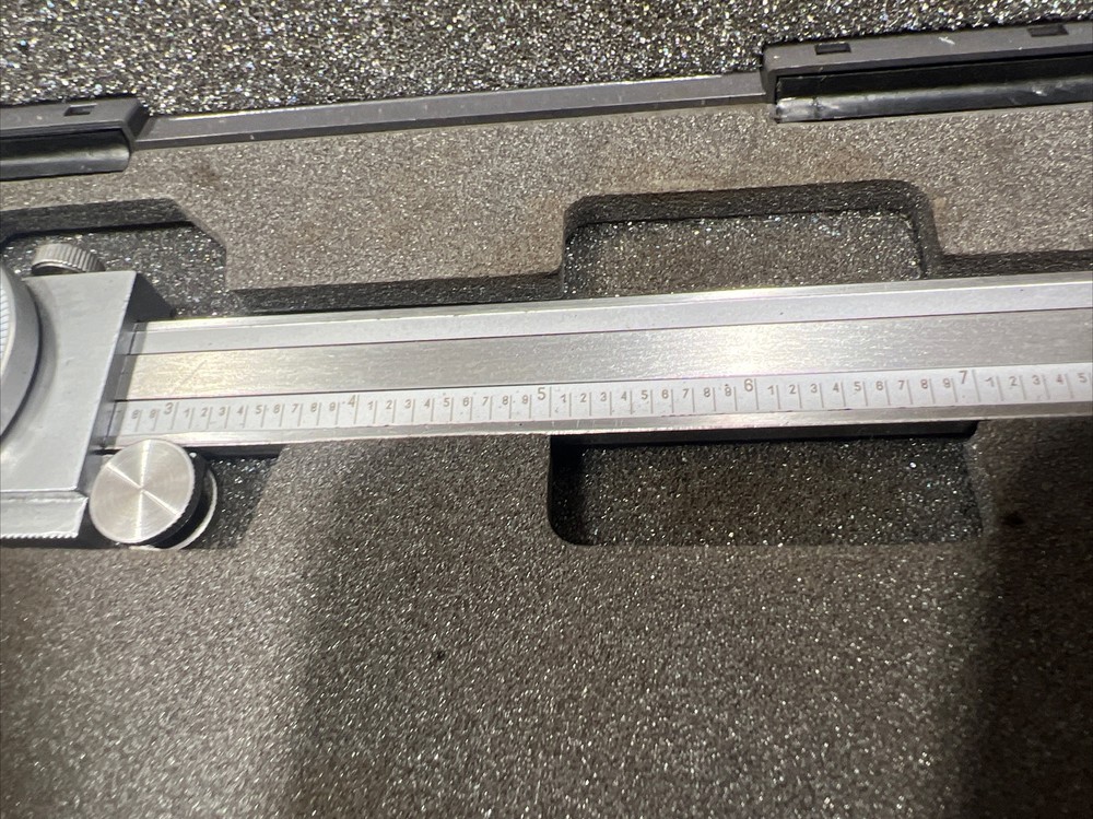 Fowler Premium Shockproof 0-12" Whiteface Dial Caliper with Case Used Surplus