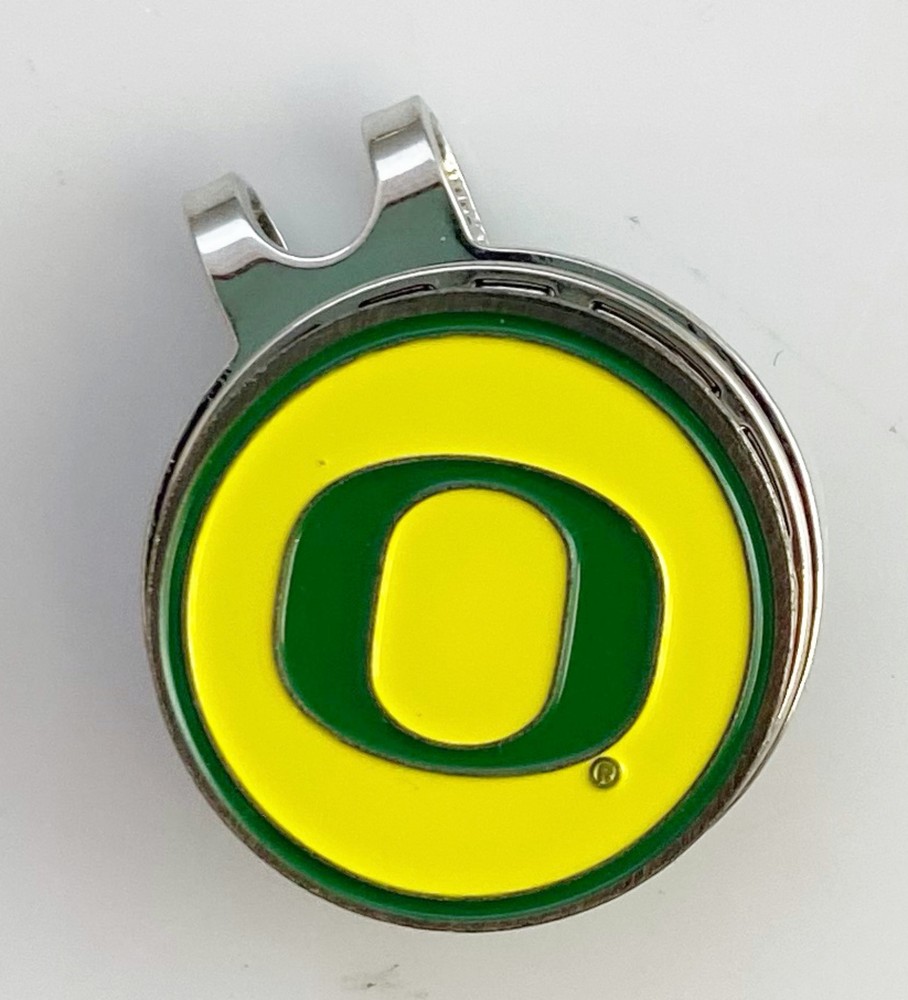 GOLF HATCLIP & ballmarker OREGON DUCKS NCAA Silver NEW