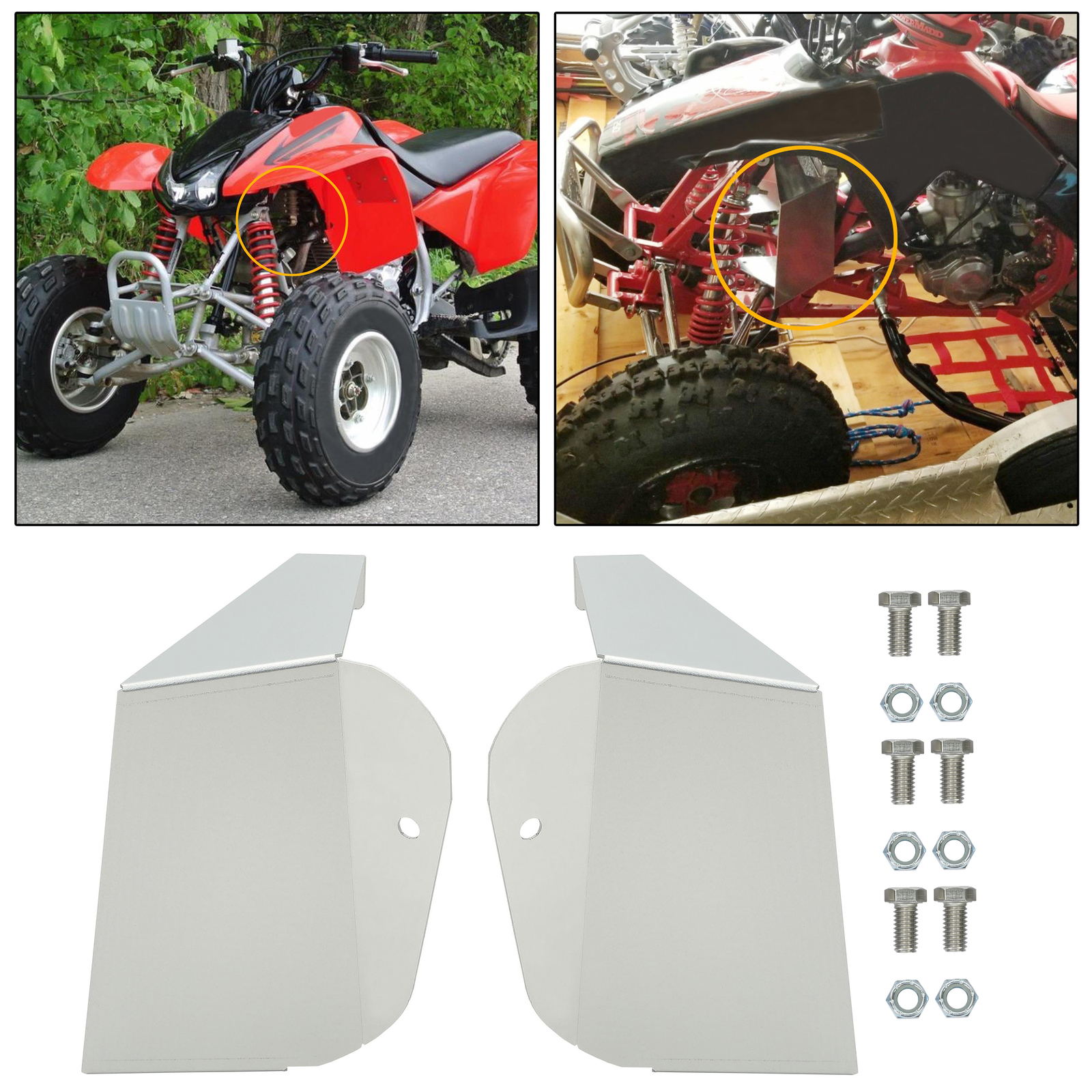 Air Engine Cooler Shrouds Scoop For Honda TRX400EX TRX 400EX TRX 400X 93-04 1999