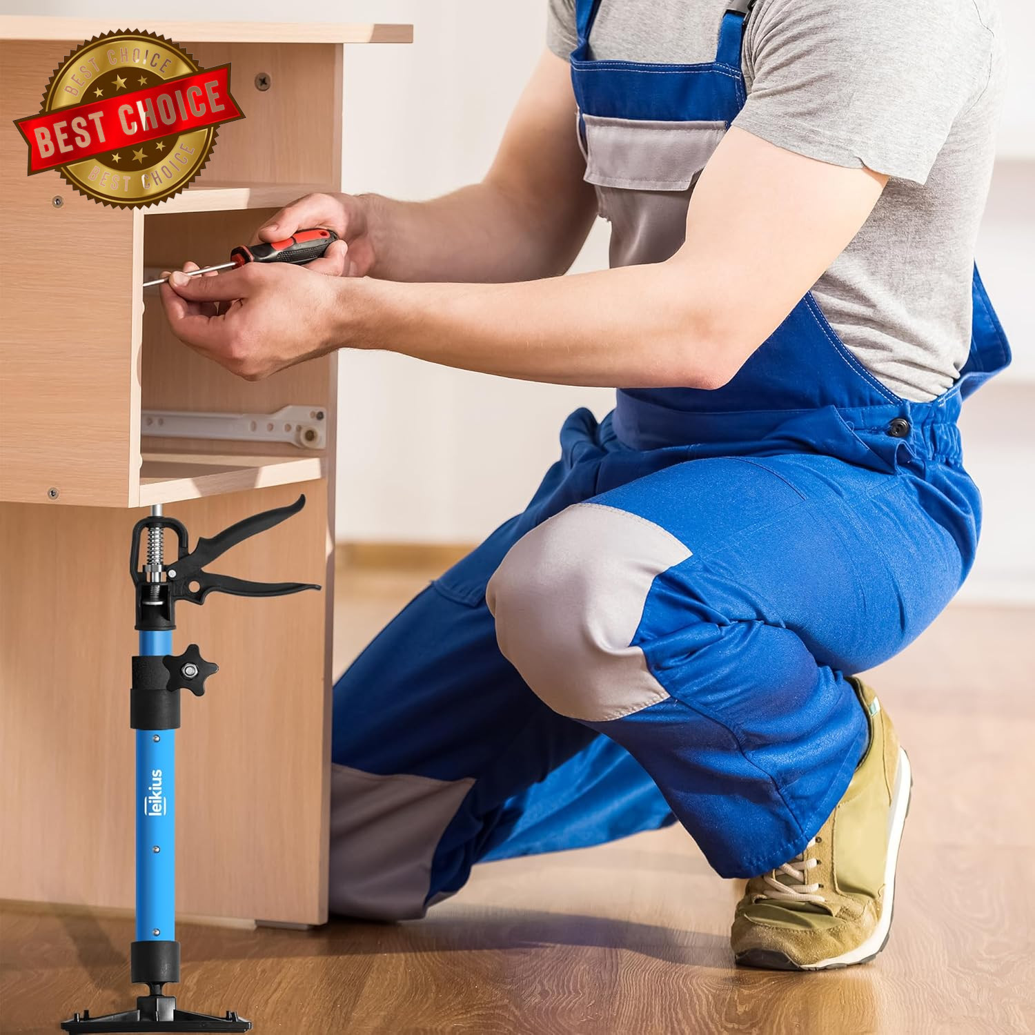 2PK Steel Cabinet Jacks for Installing Cabinets,14.6-23.6Inches, Adjustable 3Rd