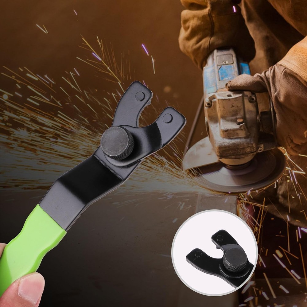 Adjustable Pin Wrench for Angle Grinder Machine,Grinder Spanner ​Wrench Green