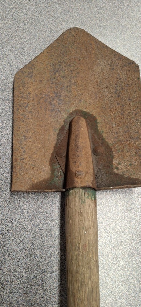 WW2 USMC M43 Entrenching Tool, Modified With Fixed Handle. Rare