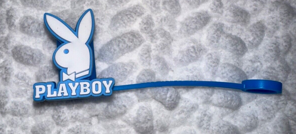 ✨10mm Straw Topper- Playboy-Blue✨