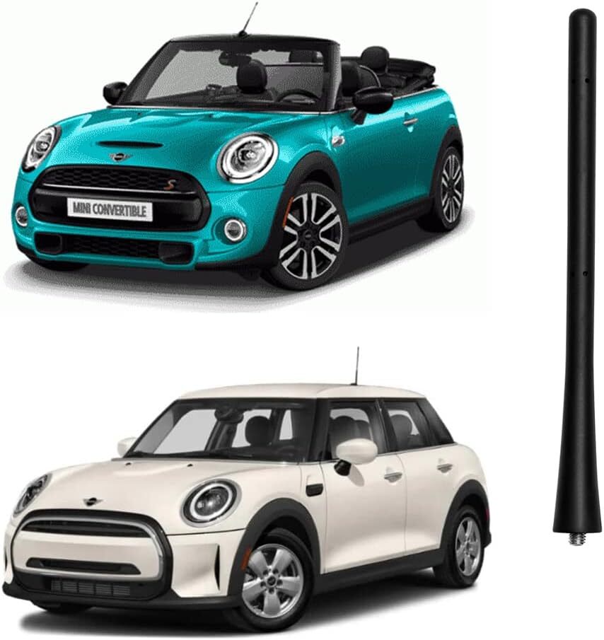 7 inch Antenna Mast Compatible with BMW Mini Cooper Select Models, Black