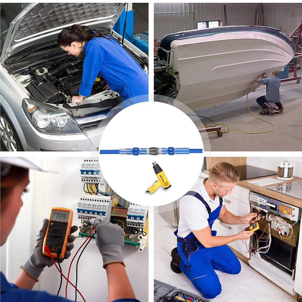 1000PCS Waterproof Solder Stick Seal Sleeve Heat Shrink Butt Wire Connectors Kit