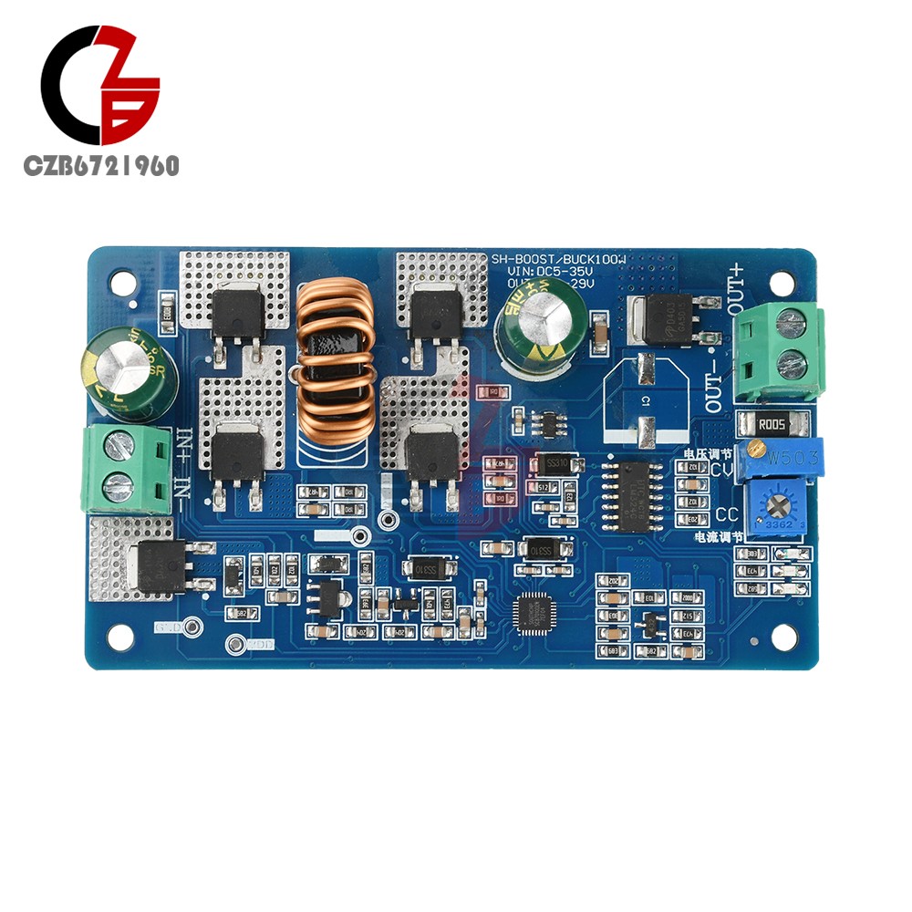 5-35V 10A DC-DC Auto Boost Buck Module CC-CV Battery Charging LED Driver Module