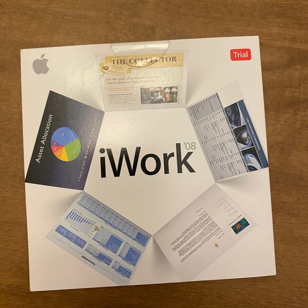 NEW Legacy Apple iWork 08 Install Trial Version DVD Only SEALED