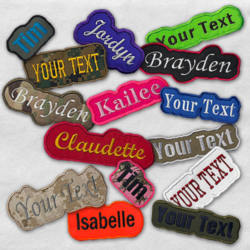 Personalized Custom Cut SEW ON Applique Name Patch