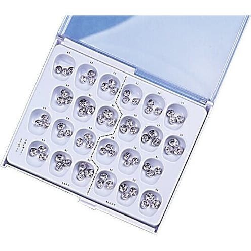Second Primary Molar Stainless Steel, Upper Left, 37, 3/Pkg