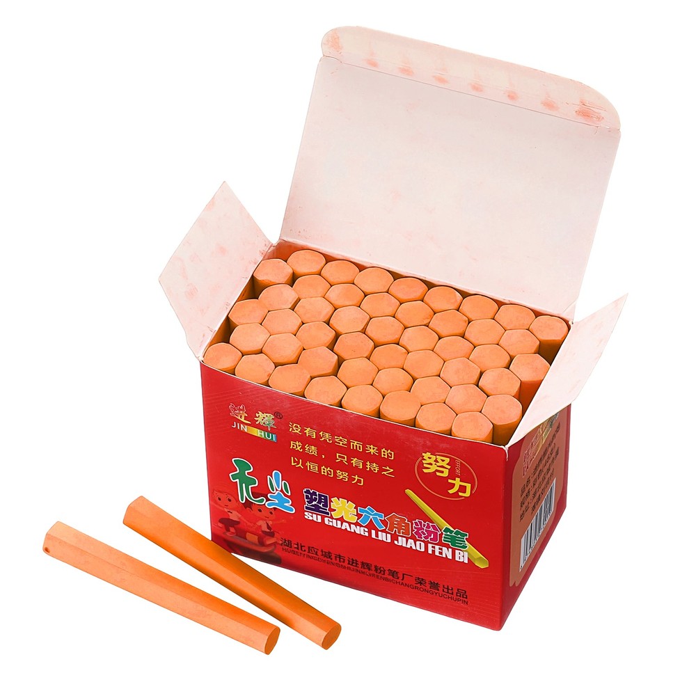 48 PCS Chalkboard Chalk, Dustless Chalk Small Bulk, Orange