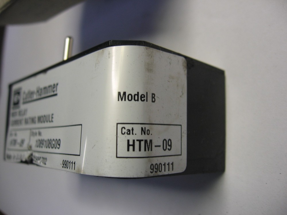 Cutler-Hammer HTM-09 MOR Relay Current Rating Module Model B
