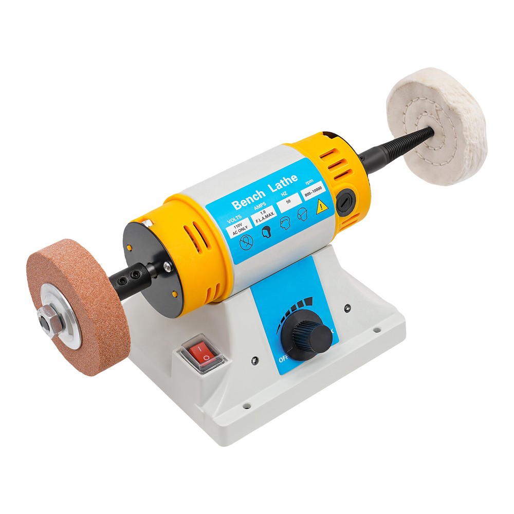 Jewelry Bench Buffer Polisher with Adjustable Speed & Accessory Kit