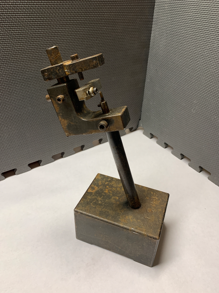 Grinding Indicator Heavy Stand - 6" Post - 4" x 5 1/2" x 3" - NICE