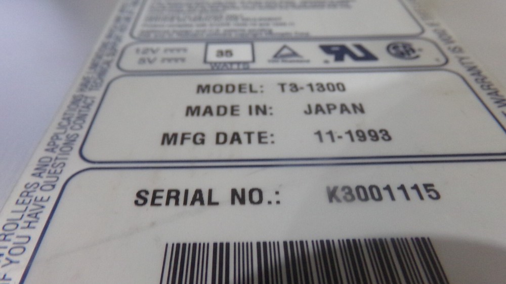 Maxoptix Model: T3-1300 Internal Optical Drive.