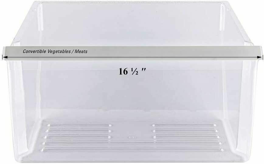 Lower Clear Crisper Pan Compatible with Whirlpool Refrigerator WP2188664 2188664