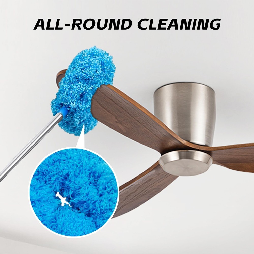 DRQ Ceiling Fan Cleaner Duster, Reusable Microfiber Duster with Extension Pol...