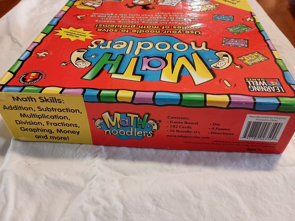 Math Noodlers Math Games Learning Well Games Grades 2-3 Math Skills