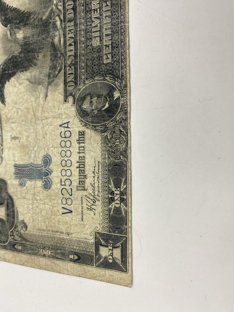 1899 $1 "Black Eagle" Large Size Silver Certificate -1$ Condition US