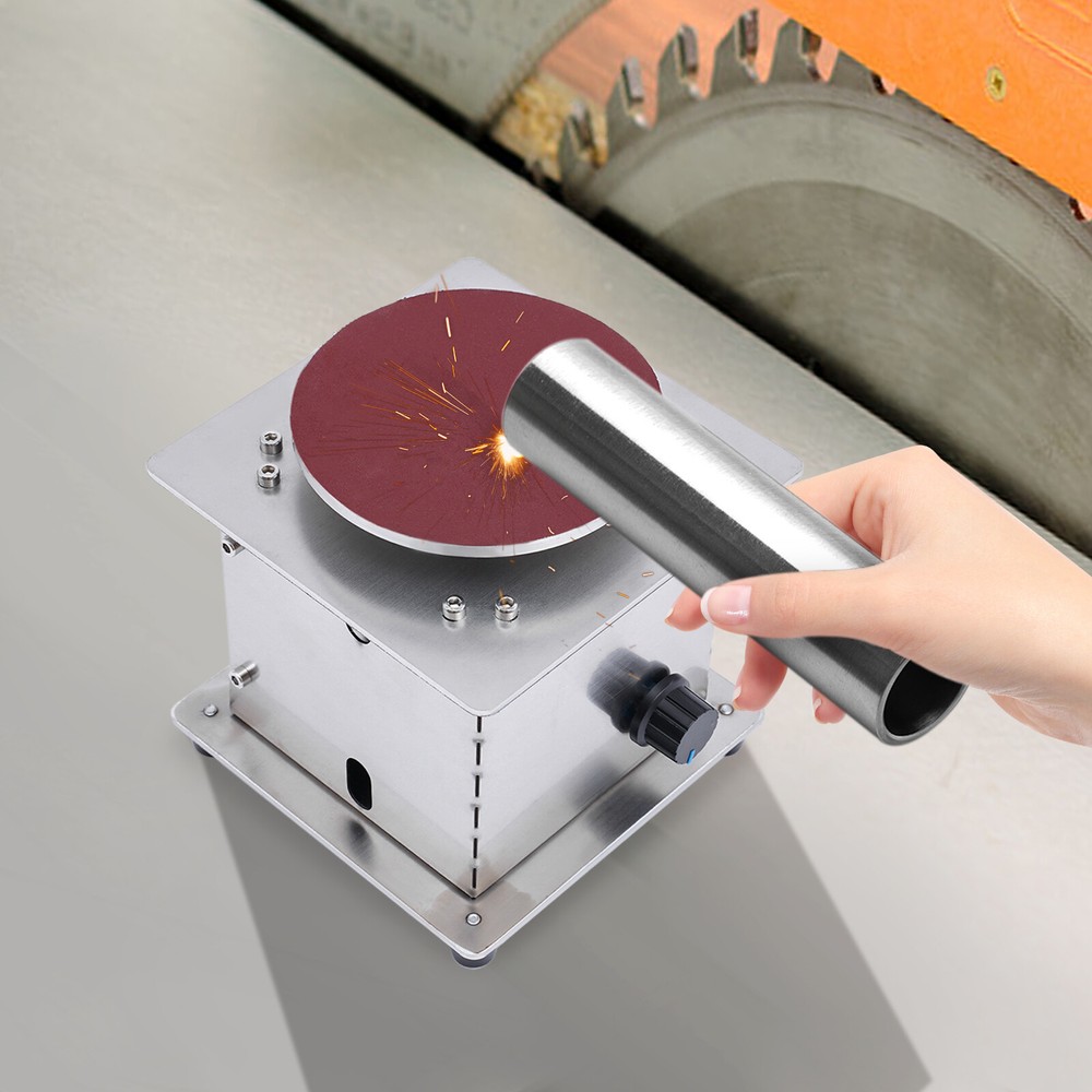 4inch Electric Disc Sander Machine Edge Sharpener Mini Bench Polisher Tools Kits