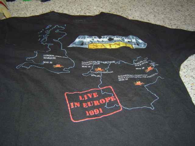 ARMORED SAINT T-Shirt - 1991 Tour Shirt - SYMBOL OF SALVATION Vintage Original