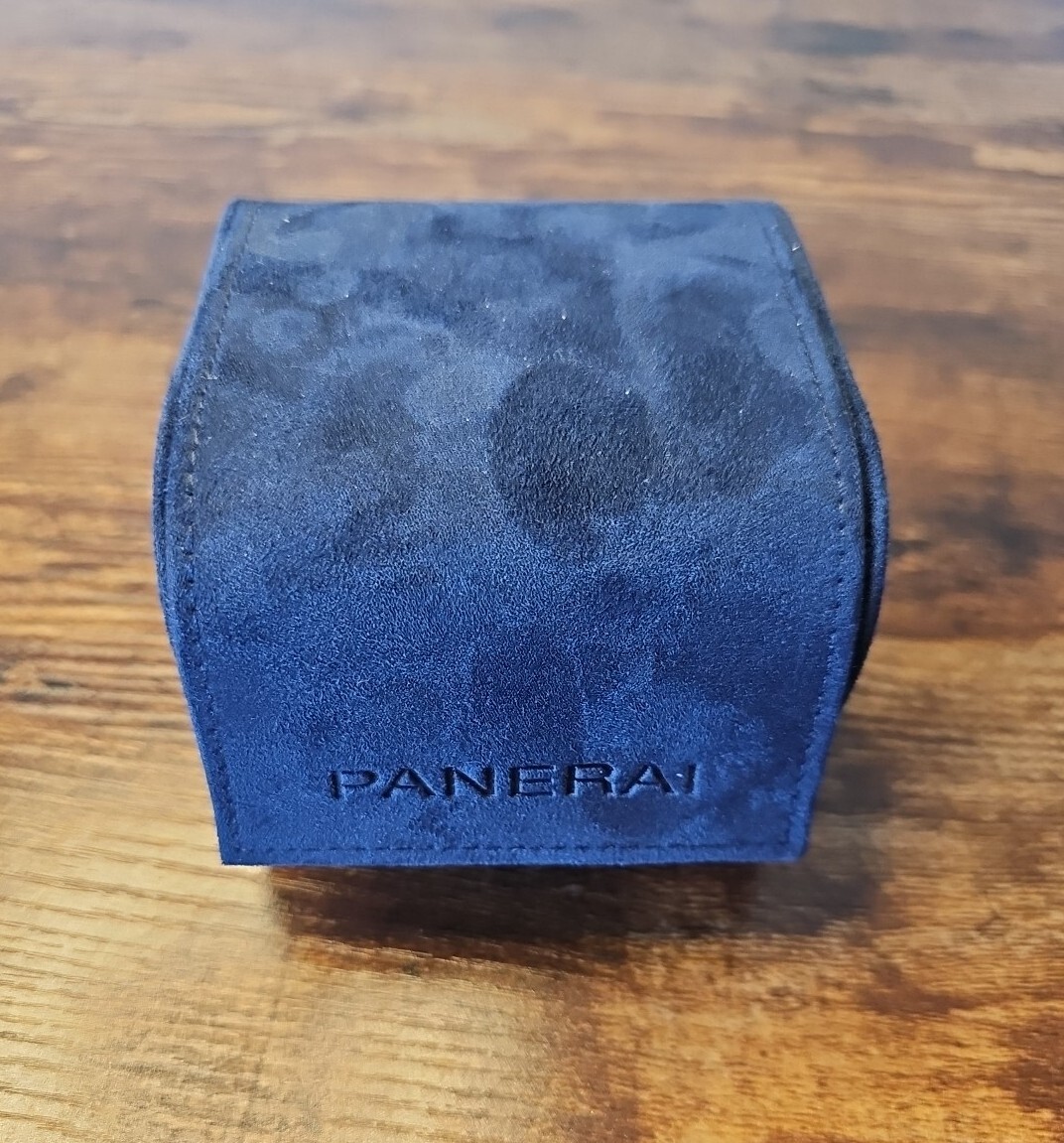 Authentic Panerai Watch Blue Suede Storage & Travel Box OEM Authentic