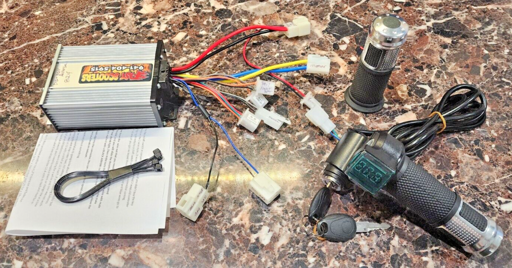 Razor Quad Dirt REVERSE 24 to 36Volt Throttle & Controller Dirt Quad 500 36 volt