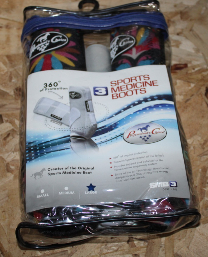 NEW PROFESSIONAL CHOICE SMB 3 HORSE SPORTS MEDICINE BOOT LARGE FREE SHIPPING