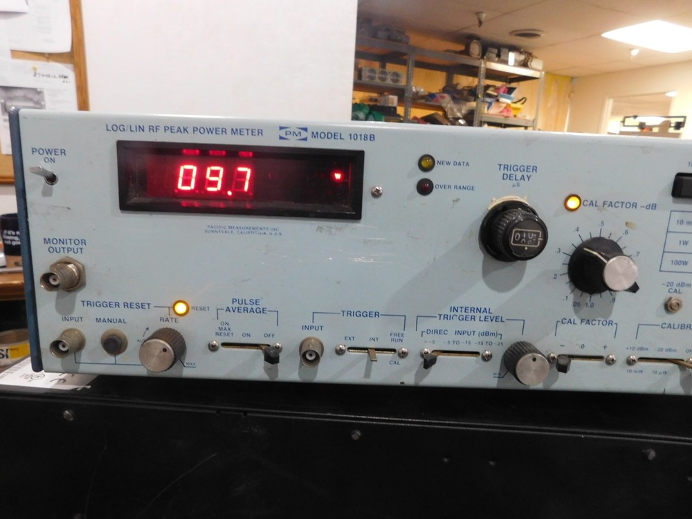 Pacific Measurements Model: 1018B RF Peak Power Meter. Code: 19A, Option: 02
