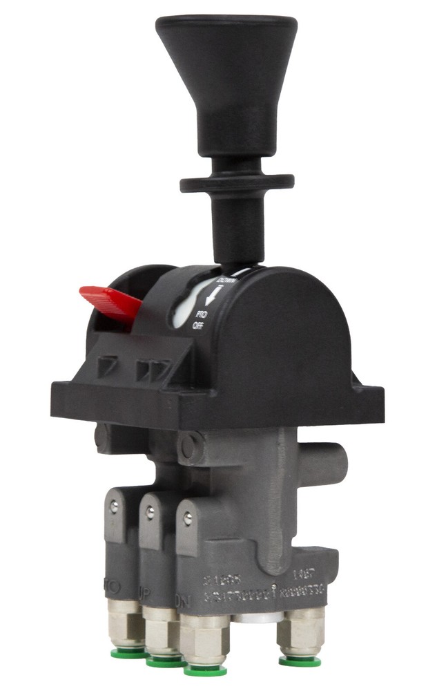 Cabin Control Valve w/ PTO Switch Dump System Hoist Air Control Valve 4 Axis